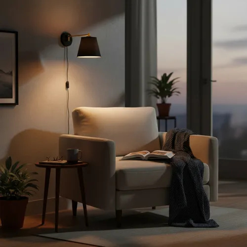 Aplique con pantalla de tela