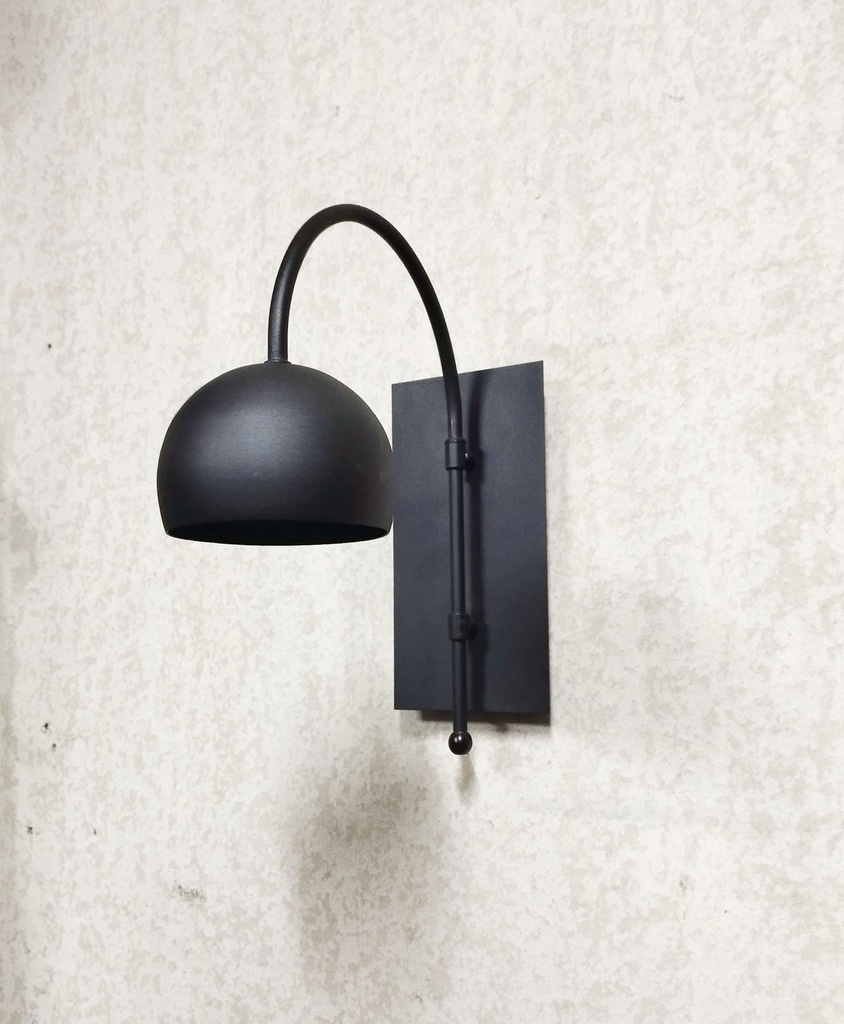 Aplique Bocha caño curvo